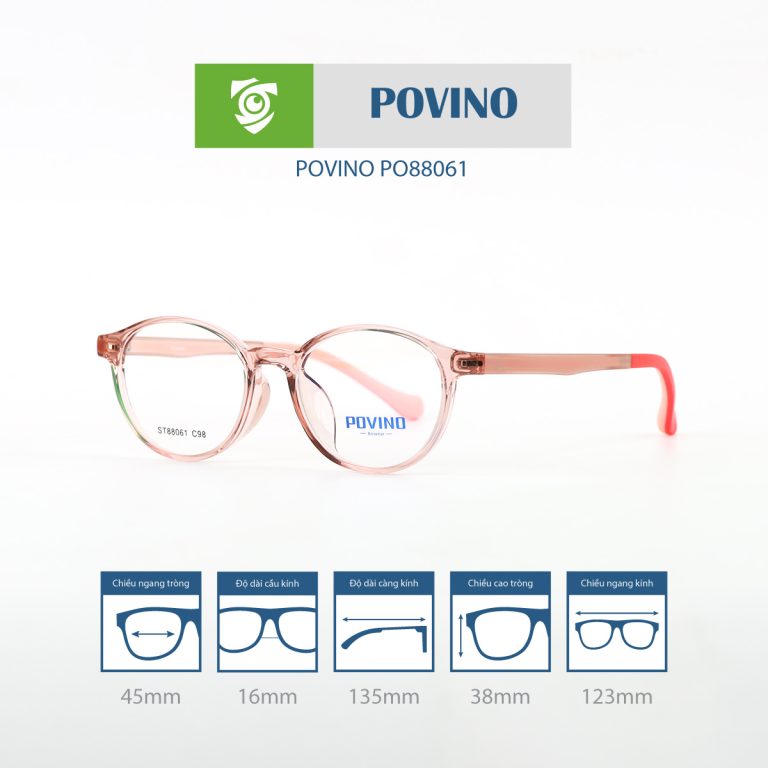 Gọng kính trẻ em POVINO PO88061 - Ảnh 6