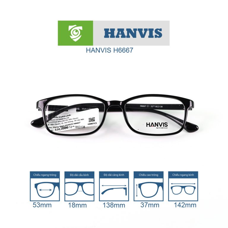 Gọng kính HANVIS H6667 - Ảnh 8