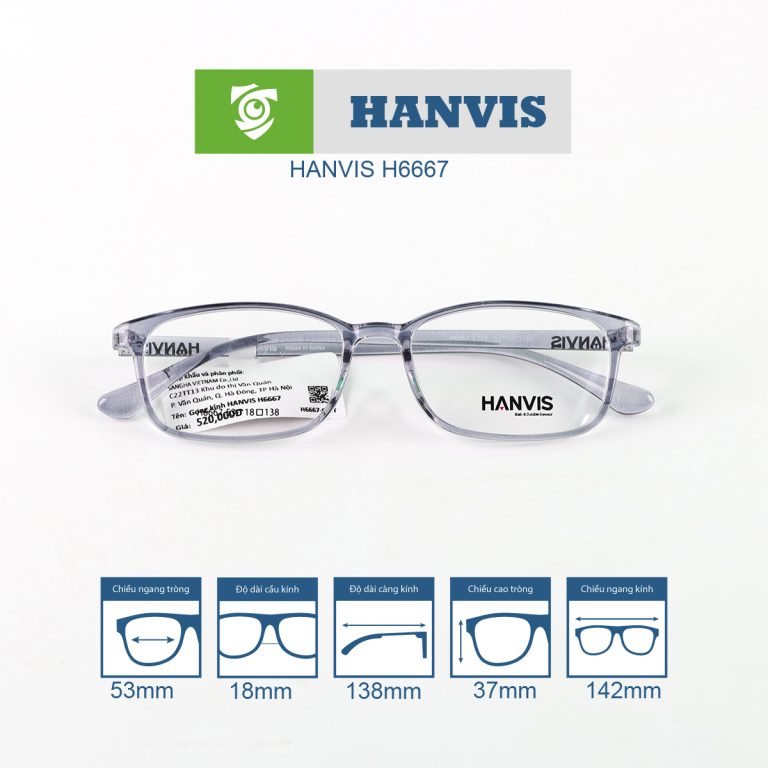 Gọng kính HANVIS H6667 - Ảnh 7