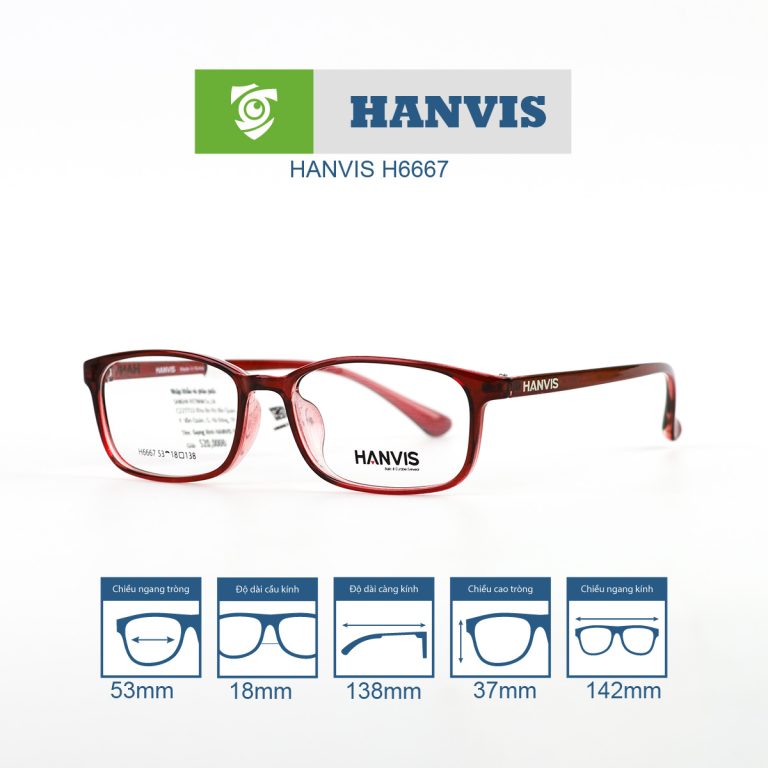 Gọng kính HANVIS H6667 - Ảnh 14