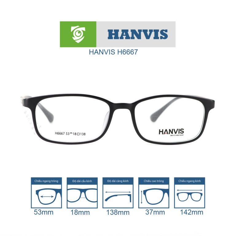 Gọng kính HANVIS H6667 - Ảnh 1