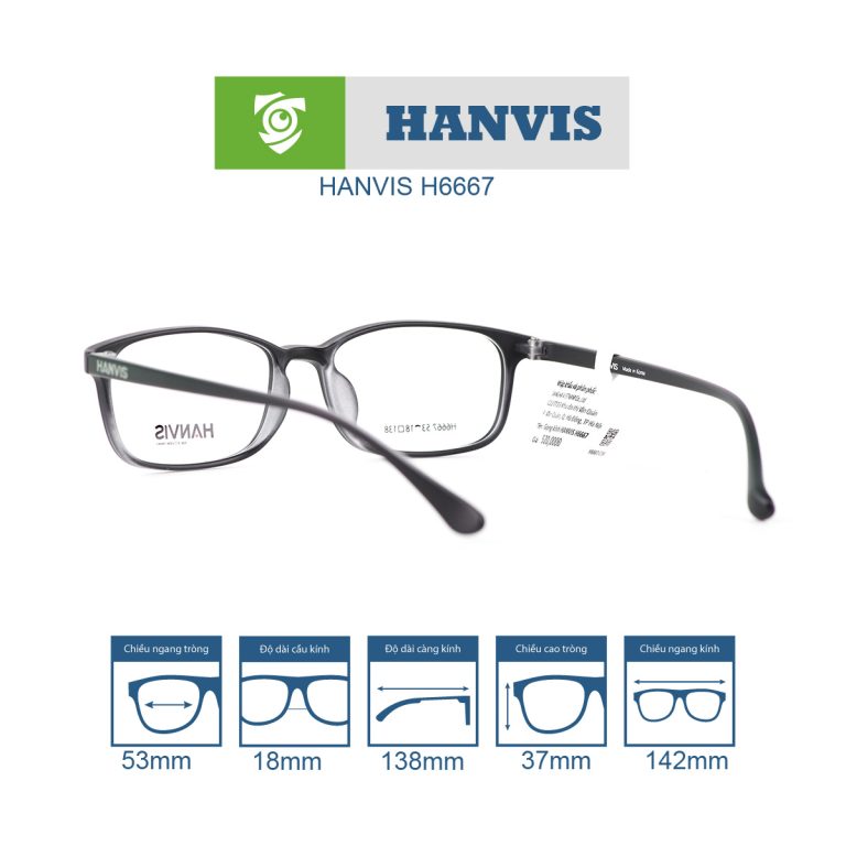 Gọng kính HANVIS H6667 - Ảnh 12