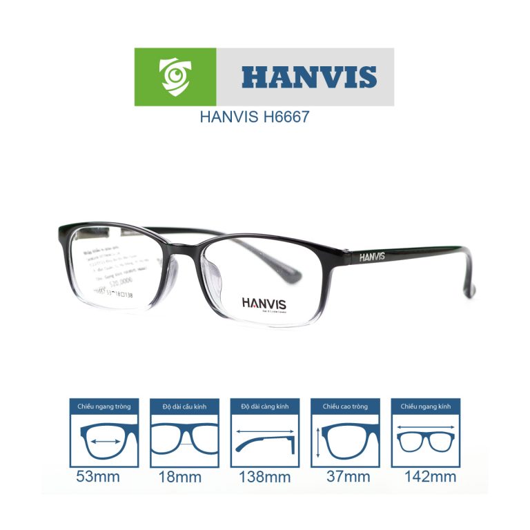 Gọng kính HANVIS H6667 - Ảnh 11
