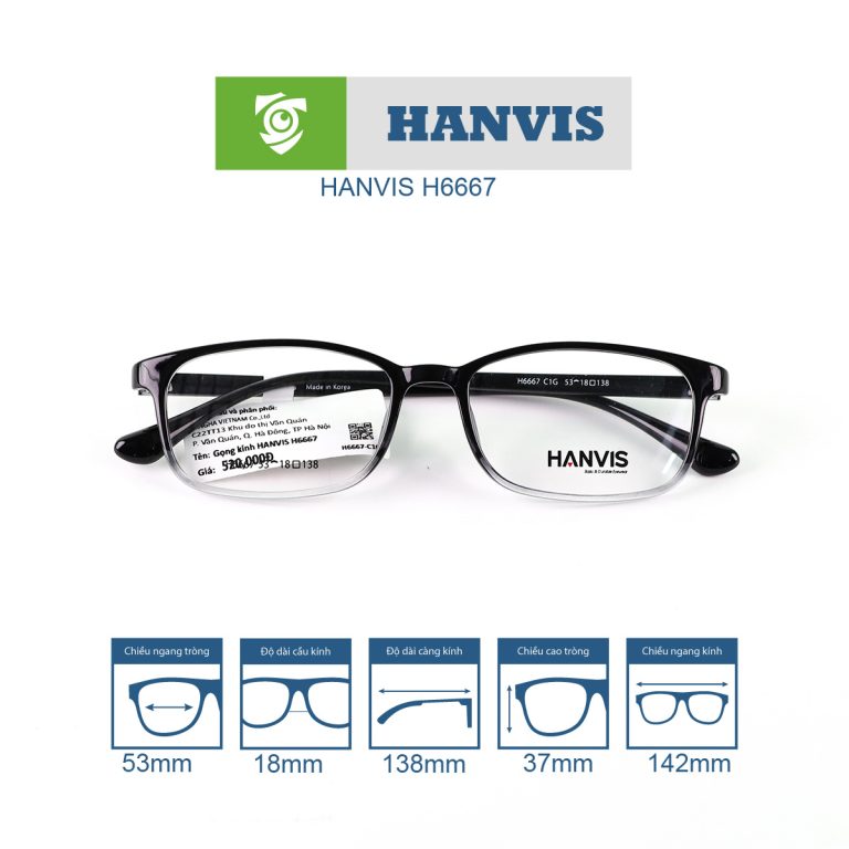 Gọng kính HANVIS H6667 - Ảnh 9