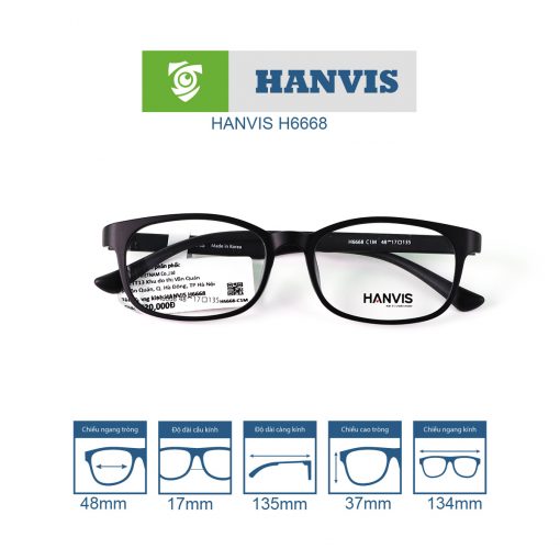 Gọng kính HANVIS H6668 - Ảnh 14