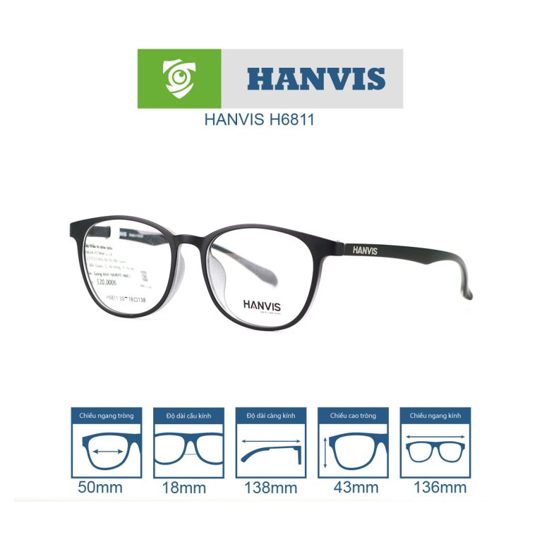 Gọng kính HANVIS H6811 - Ảnh 13