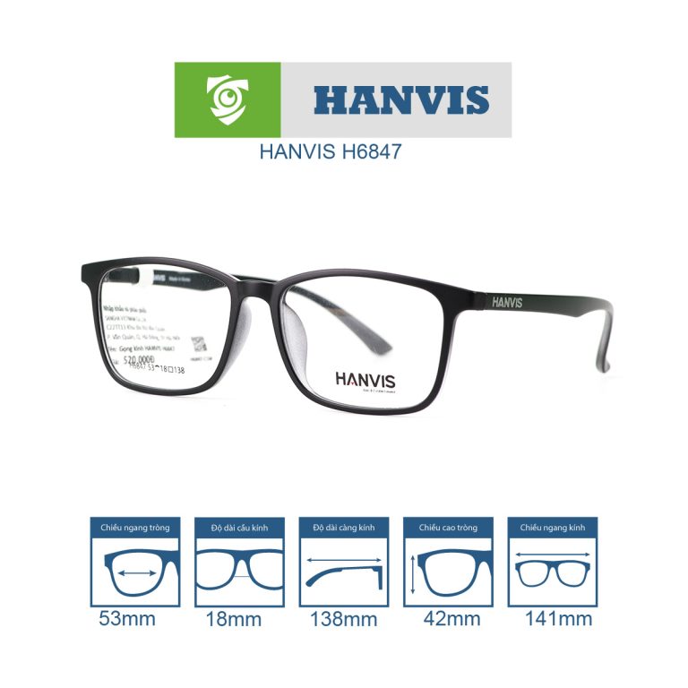 Gọng kính HANVIS H6847 - Ảnh 15
