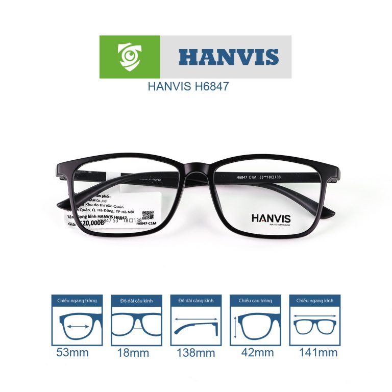 Gọng kính HANVIS H6847 - Ảnh 3