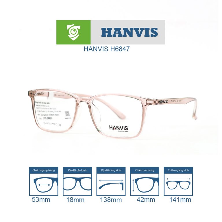 Gọng kính HANVIS H6847 - Ảnh 12