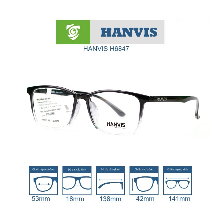 Gọng kính HANVIS H6847 - Ảnh 10