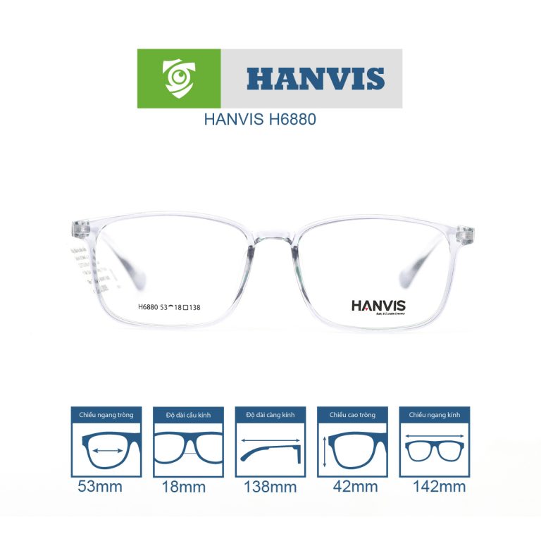 Gọng kính HANVIS H6880 - Ảnh 2