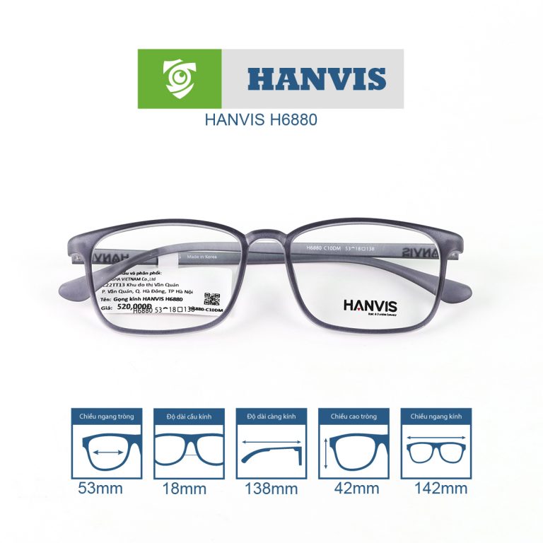 Gọng kính HANVIS H6880 - Ảnh 10