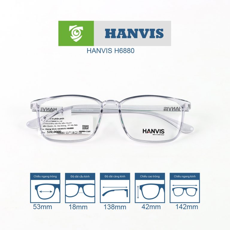 Gọng kính HANVIS H6880 - Ảnh 11