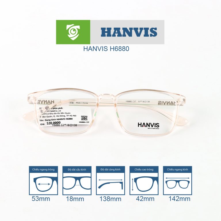 Gọng kính HANVIS H6880 - Ảnh 12