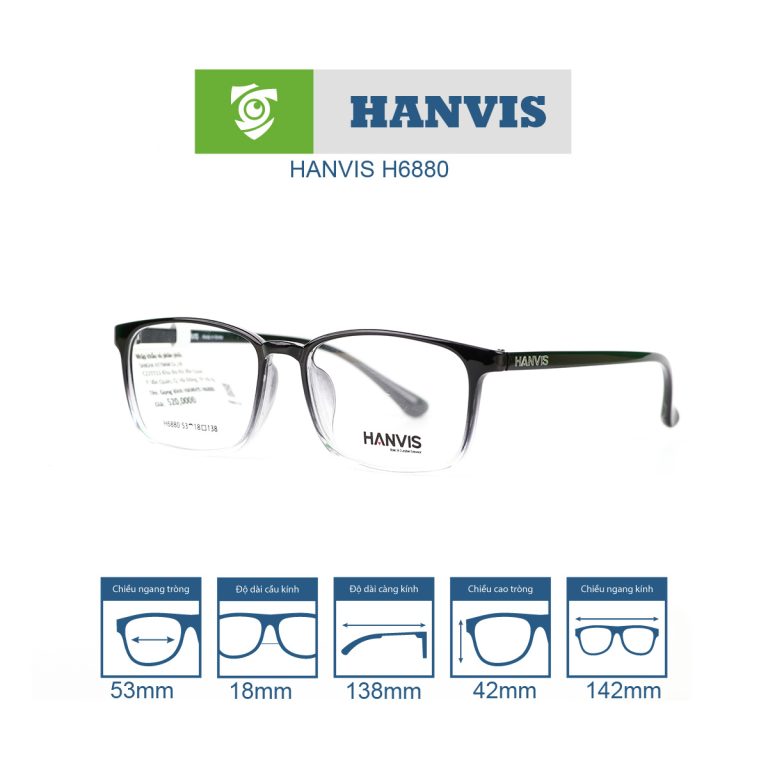 Gọng kính HANVIS H6880 - Ảnh 3