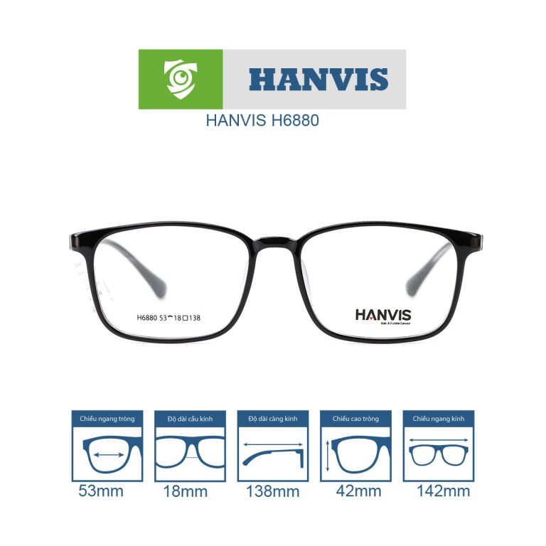 Gọng kính HANVIS H6880 - Ảnh 1