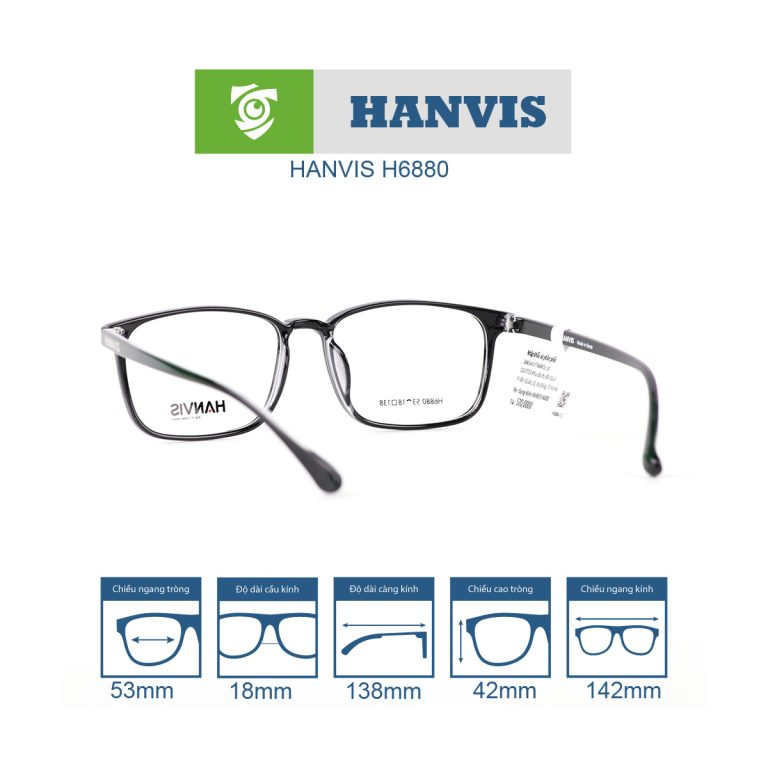 Gọng kính HANVIS H6880 - Ảnh 5