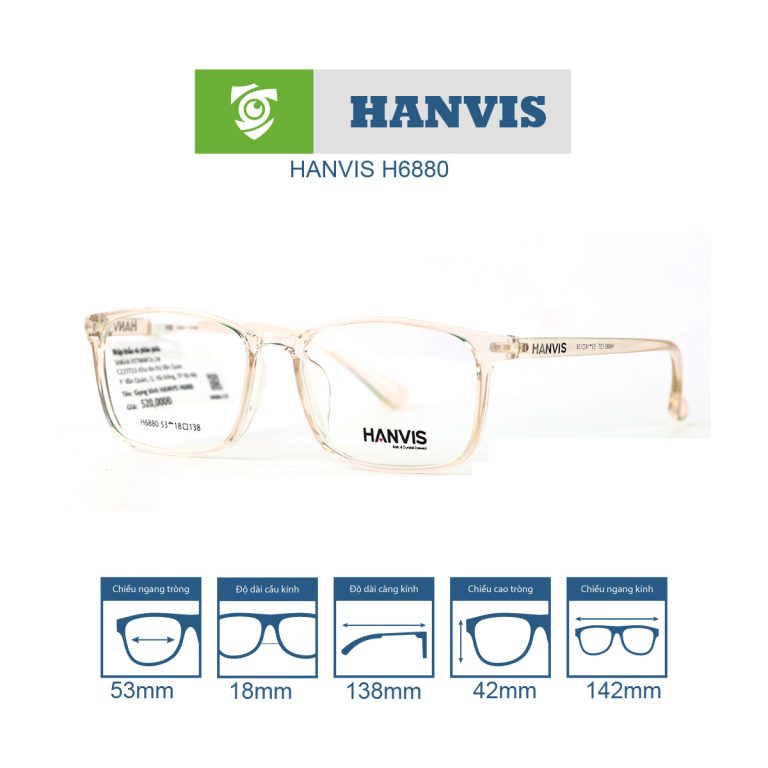 Gọng kính HANVIS H6880 - Ảnh 7