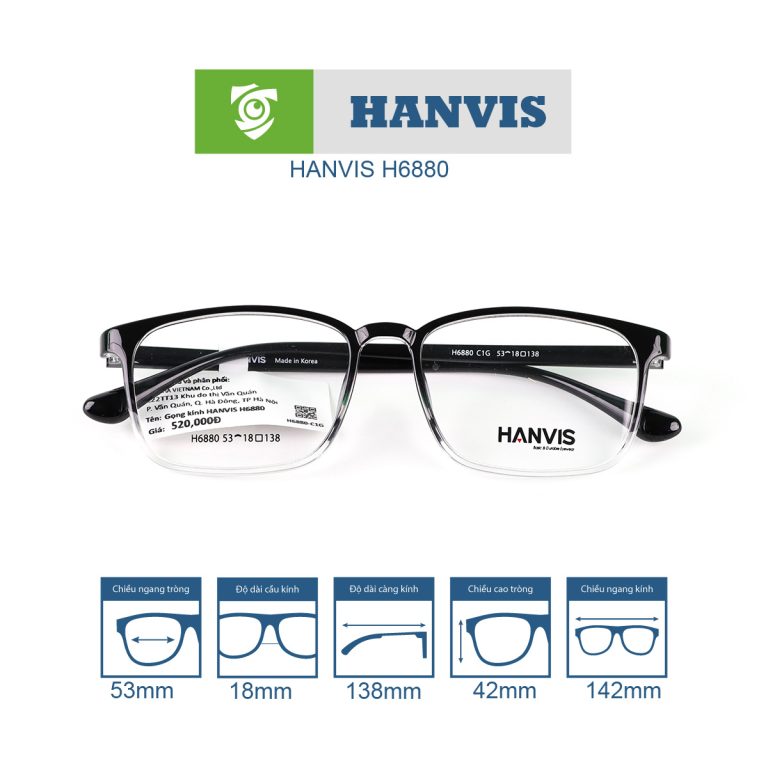 Gọng kính HANVIS H6880 - Ảnh 9