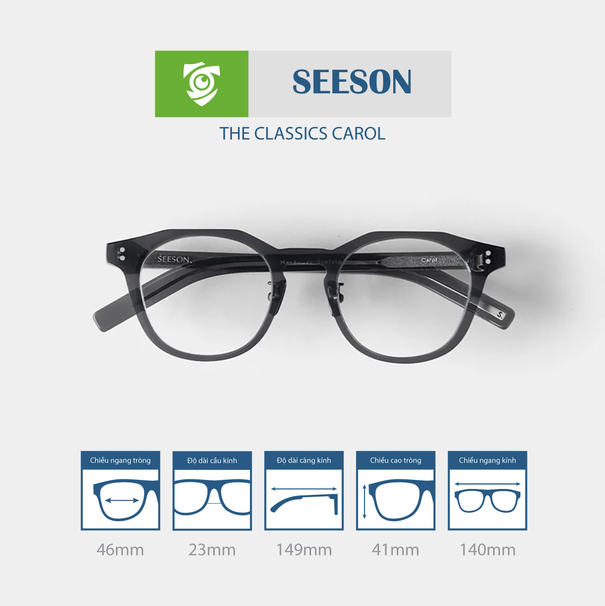 Gọng kính SEESON CAROL - Ảnh 13