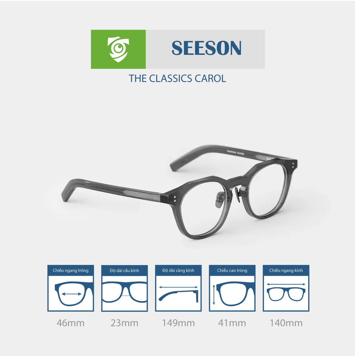 Gọng kính SEESON CAROL - Ảnh 12