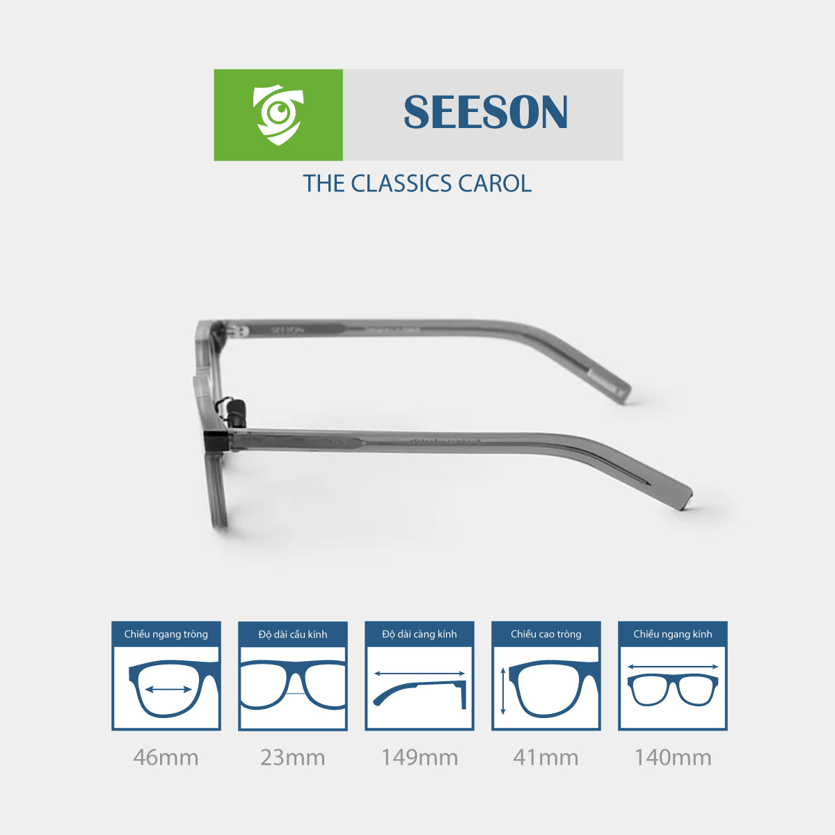 Gọng kính SEESON CAROL - Ảnh 11