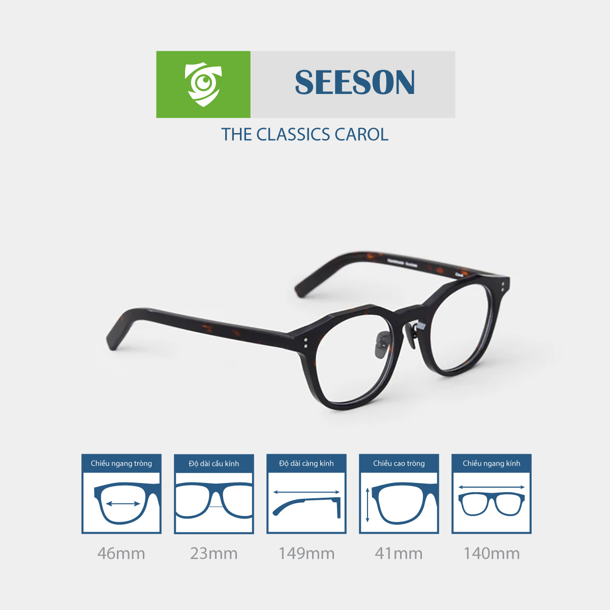 Gọng kính SEESON CAROL - Ảnh 9