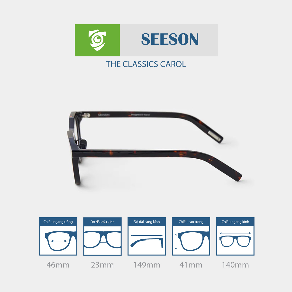 Gọng kính SEESON CAROL - Ảnh 8