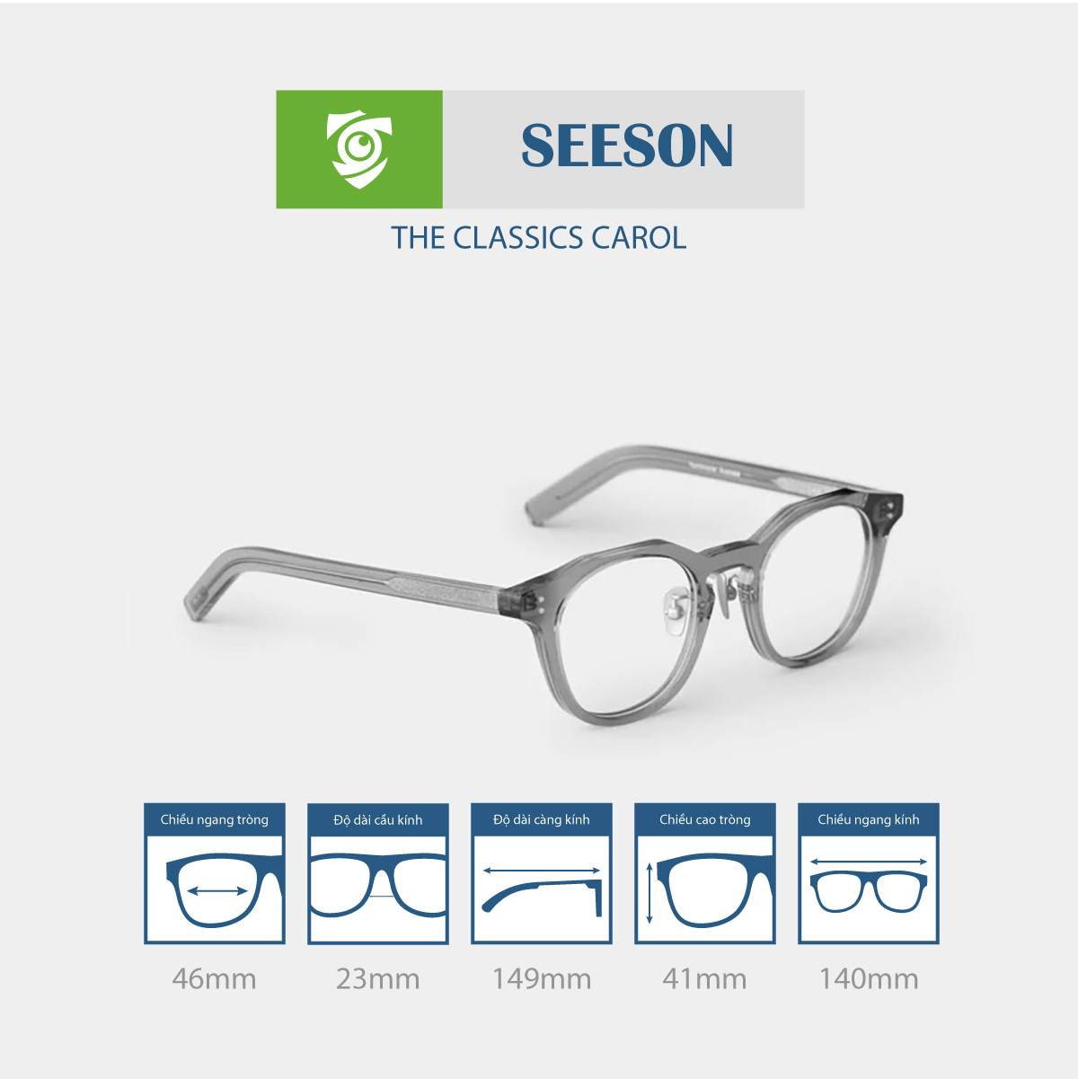 Gọng kính SEESON CAROL - Ảnh 6
