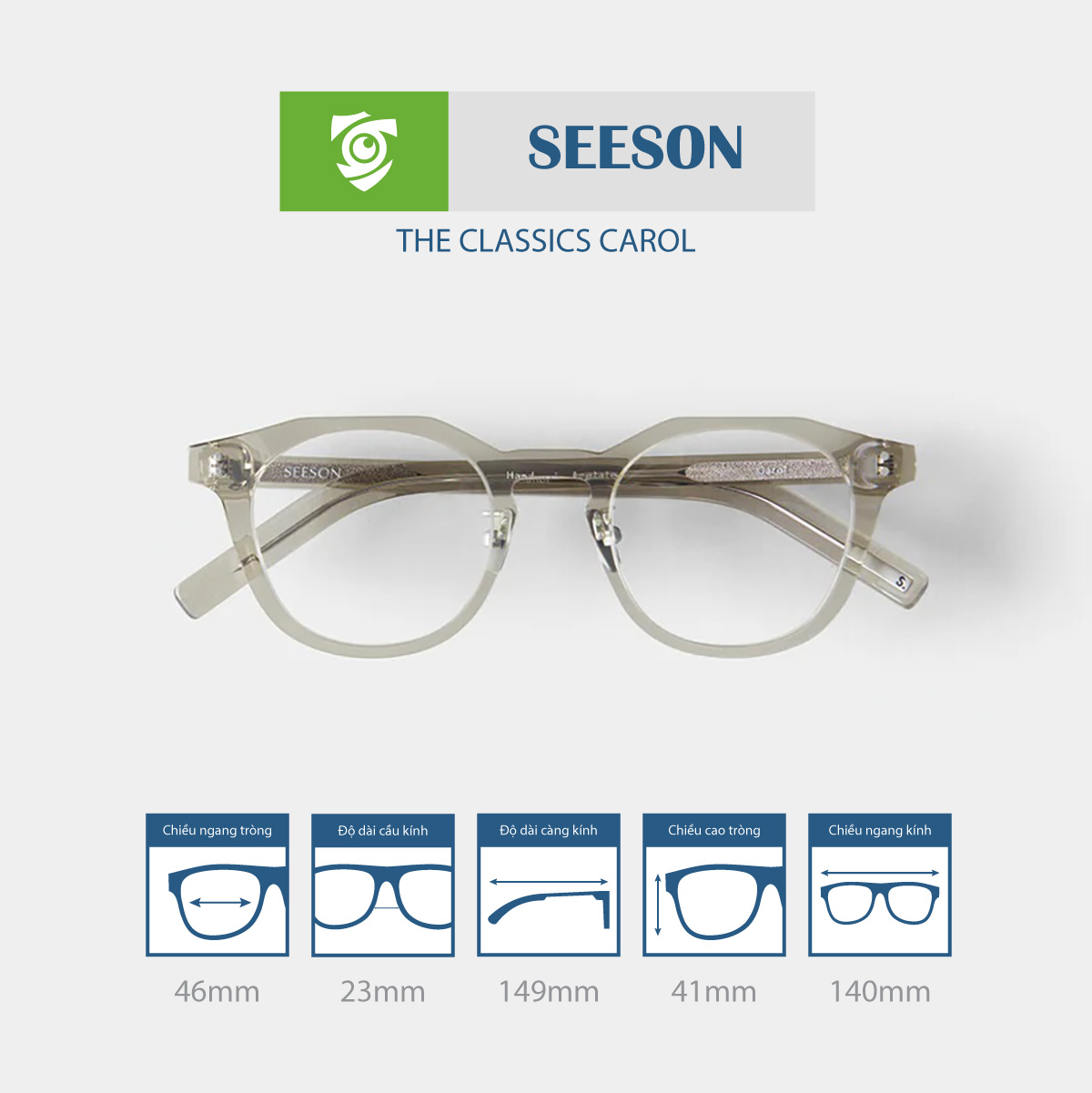 Gọng kính SEESON CAROL - Ảnh 4