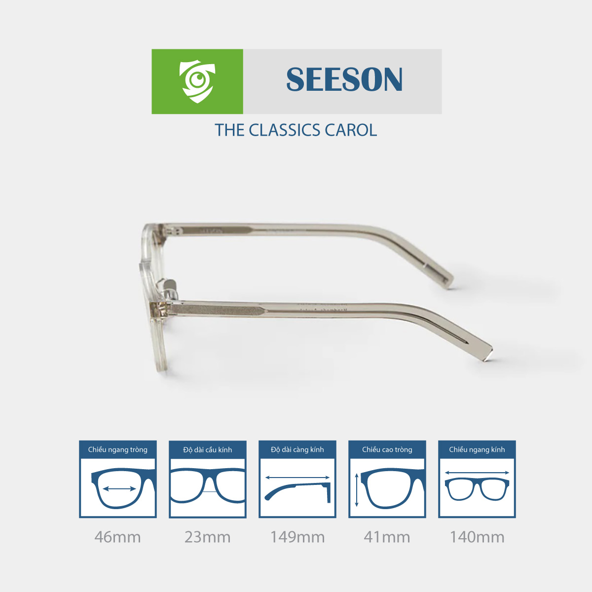 Gọng kính SEESON CAROL - Ảnh 2