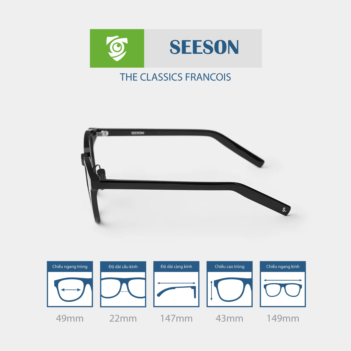 Gọng kính SEESON FRANCOIS - Ảnh 13