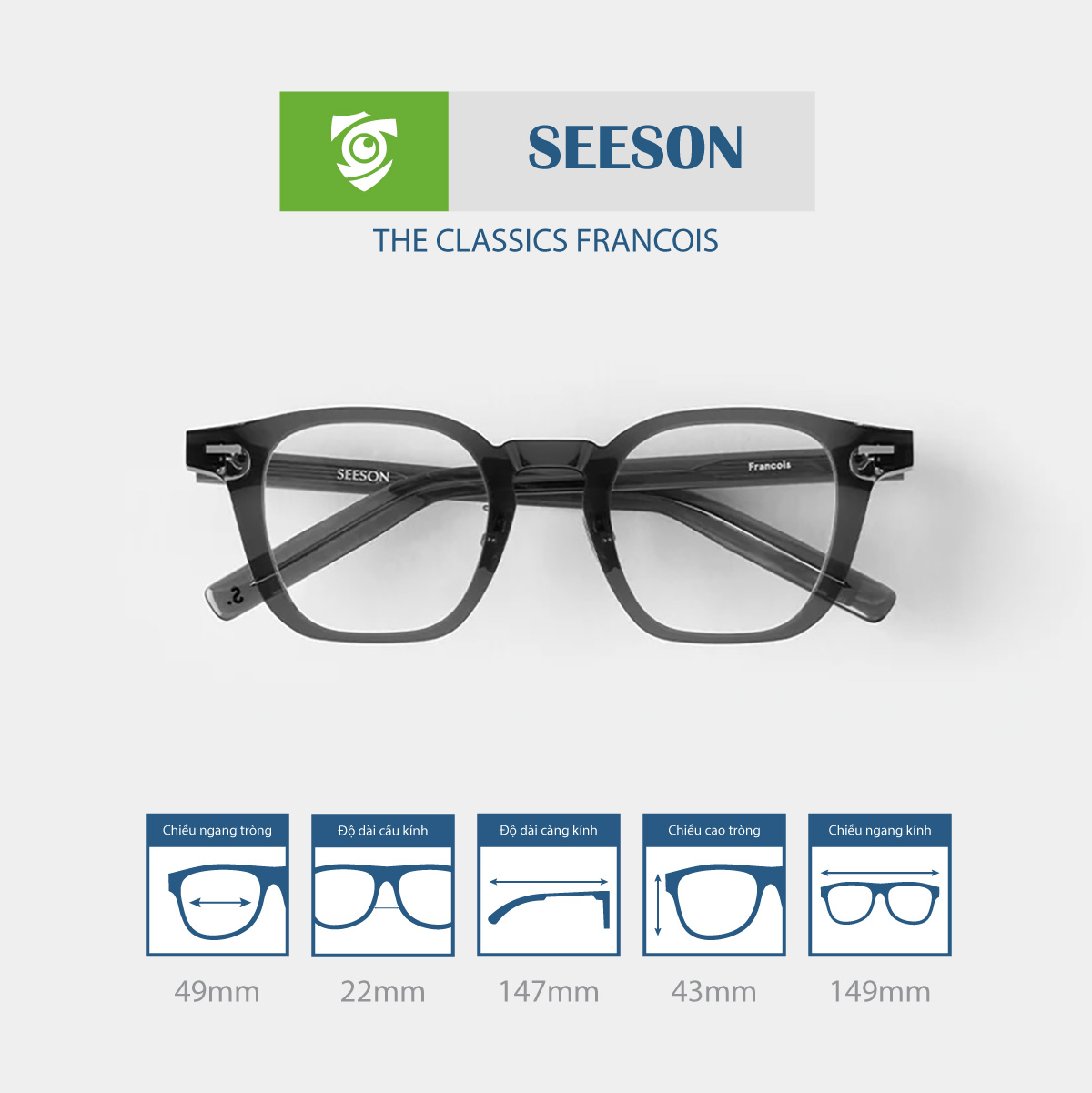 Gọng kính SEESON FRANCOIS - Ảnh 12