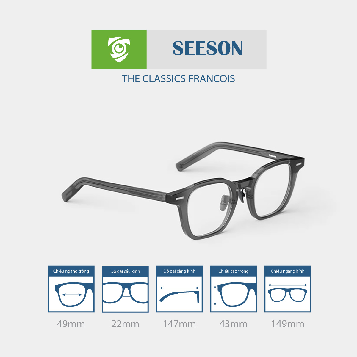 Gọng kính SEESON FRANCOIS - Ảnh 11