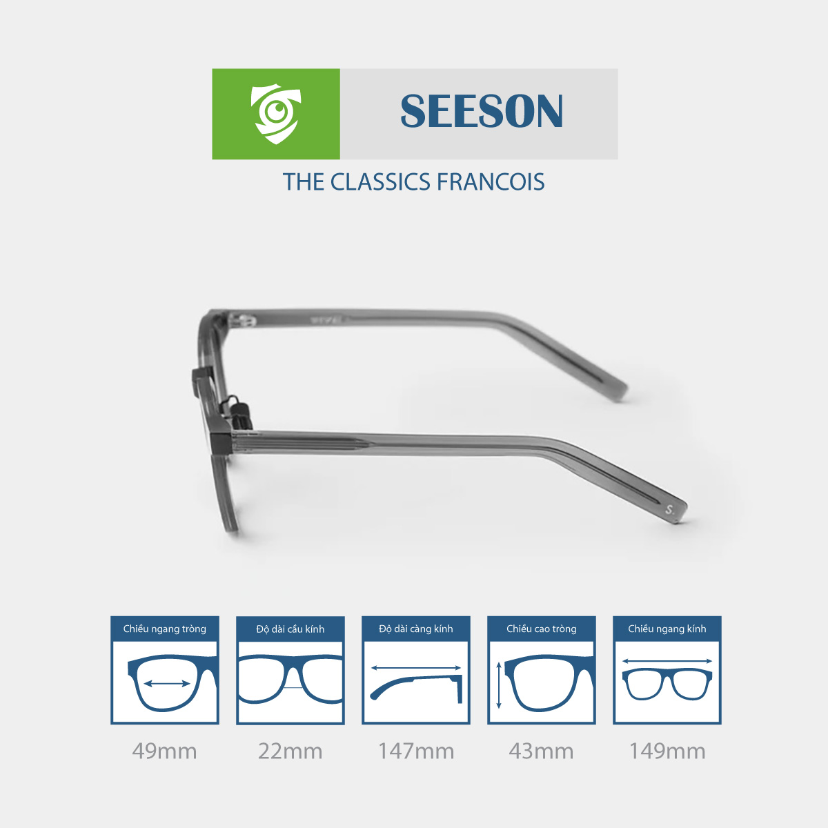 Gọng kính SEESON FRANCOIS - Ảnh 10