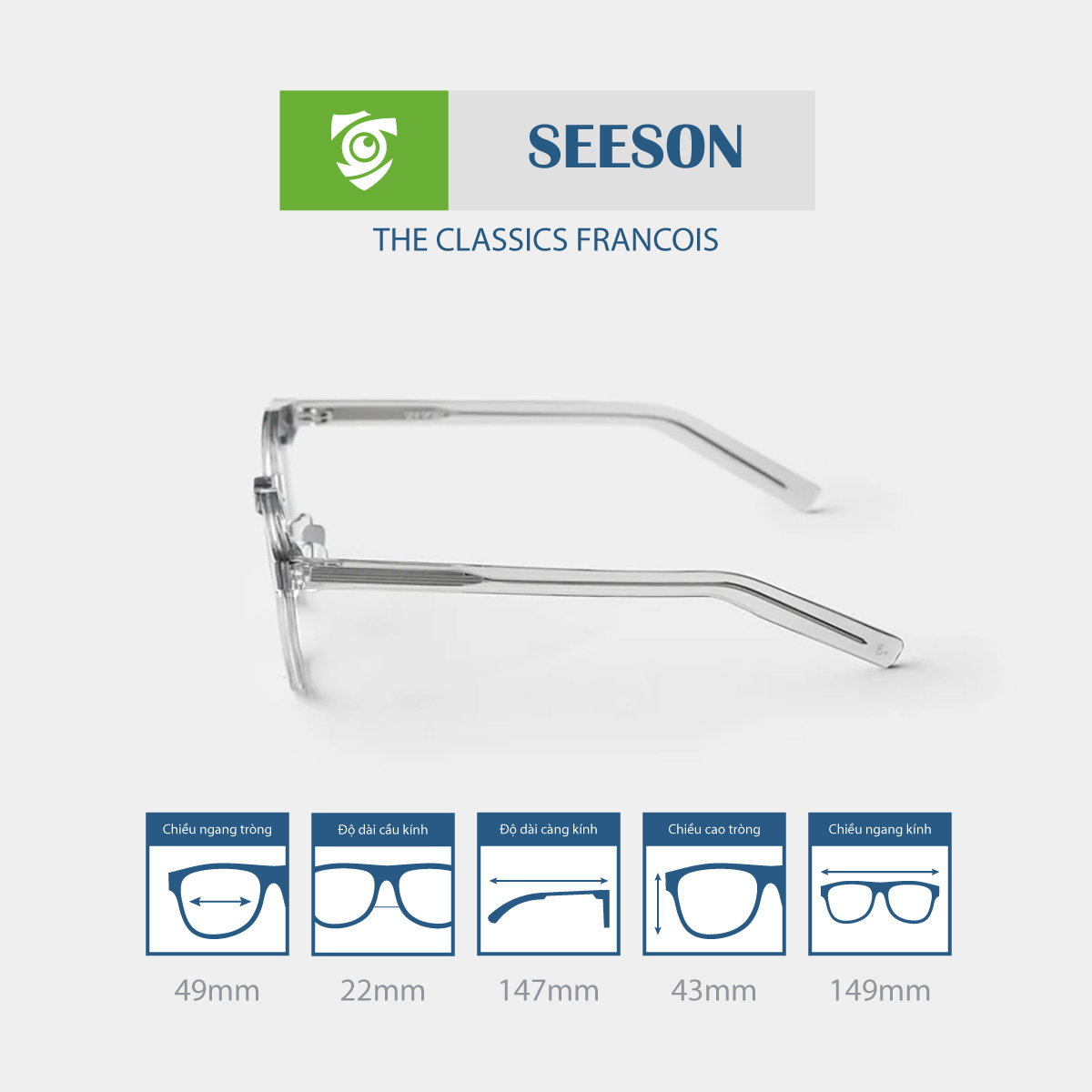 Gọng kính SEESON FRANCOIS - Ảnh 6