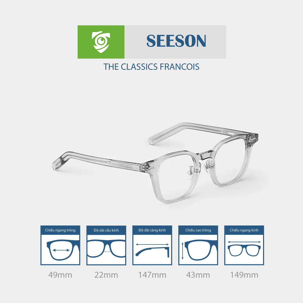 Gọng kính SEESON FRANCOIS - Ảnh 4