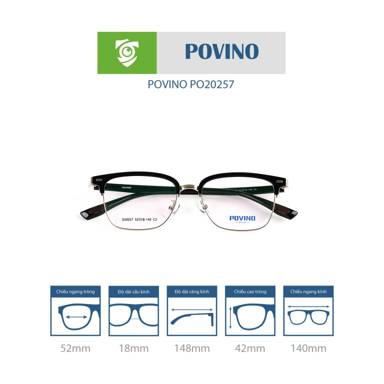 Gọng kính POVINO PO20257 - Ảnh 6