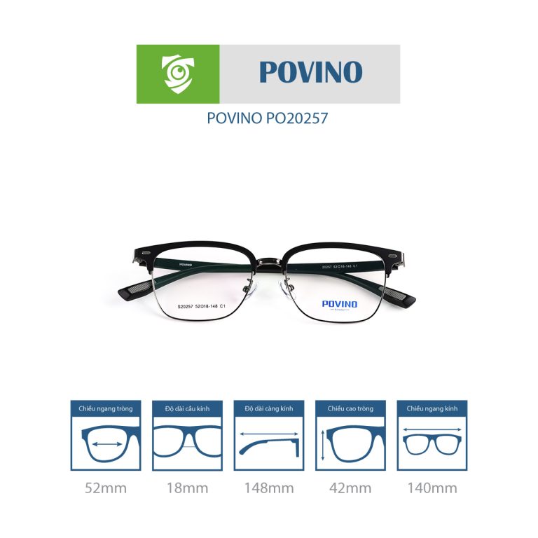 Gọng kính POVINO PO20257 - Ảnh 5