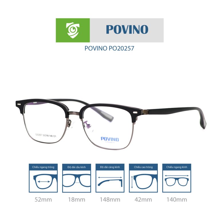 Gọng kính POVINO PO20257 - Ảnh 3