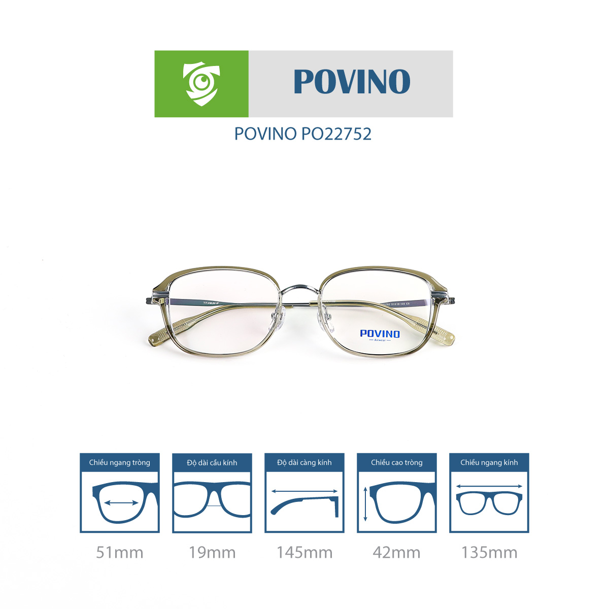 Gọng kính POVINO PO22752 - Ảnh 10