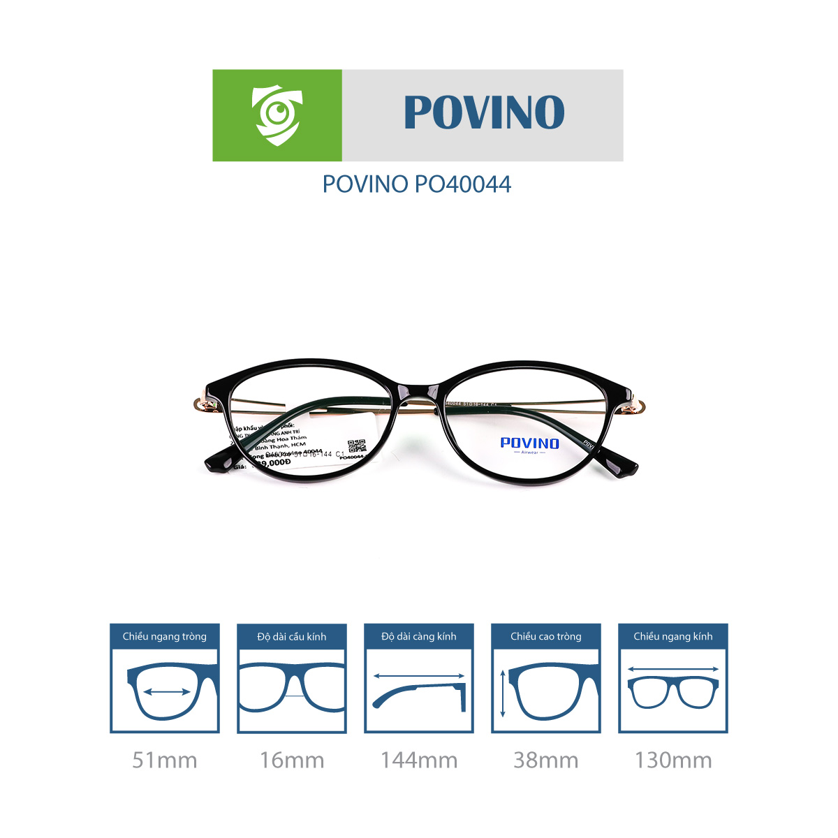 Gọng kính POVINO PO40044 - Ảnh 10