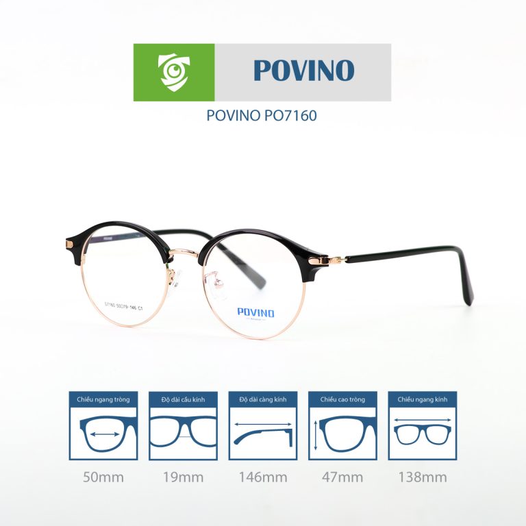 Gọng kính POVINO PO7160 - Ảnh 11
