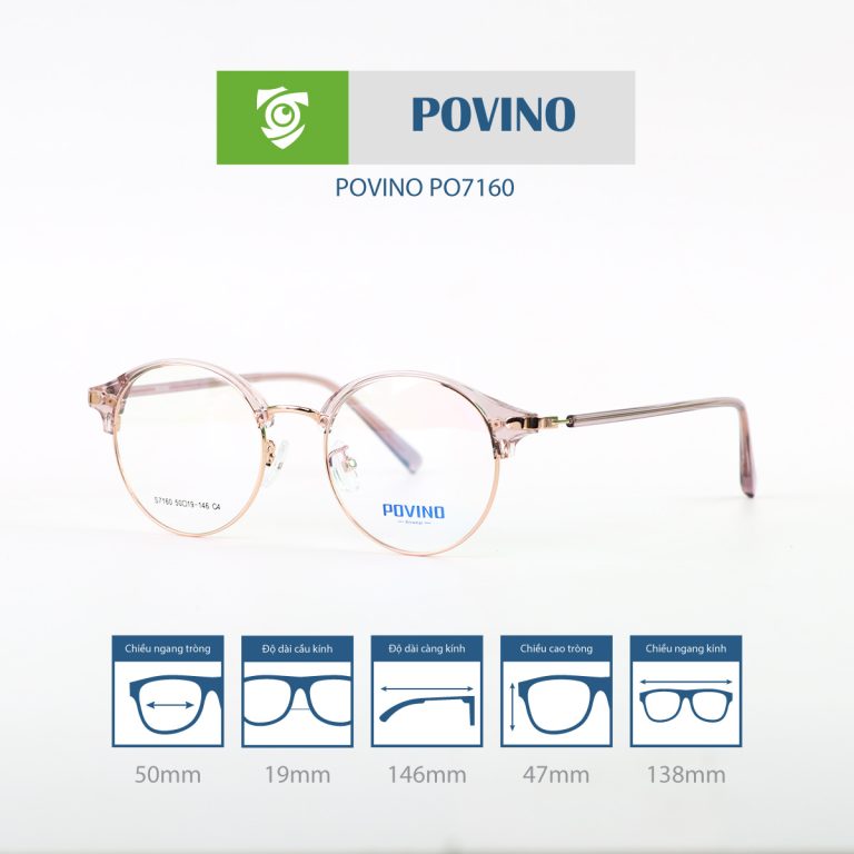 Gọng kính POVINO PO7160 - Ảnh 6