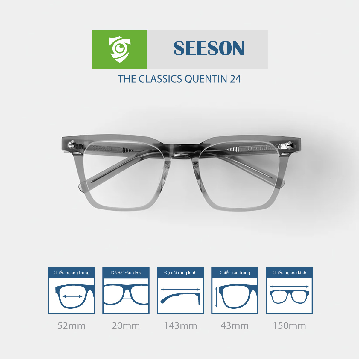 Gọng kính SEESON QUENTIN 24 - Ảnh 4