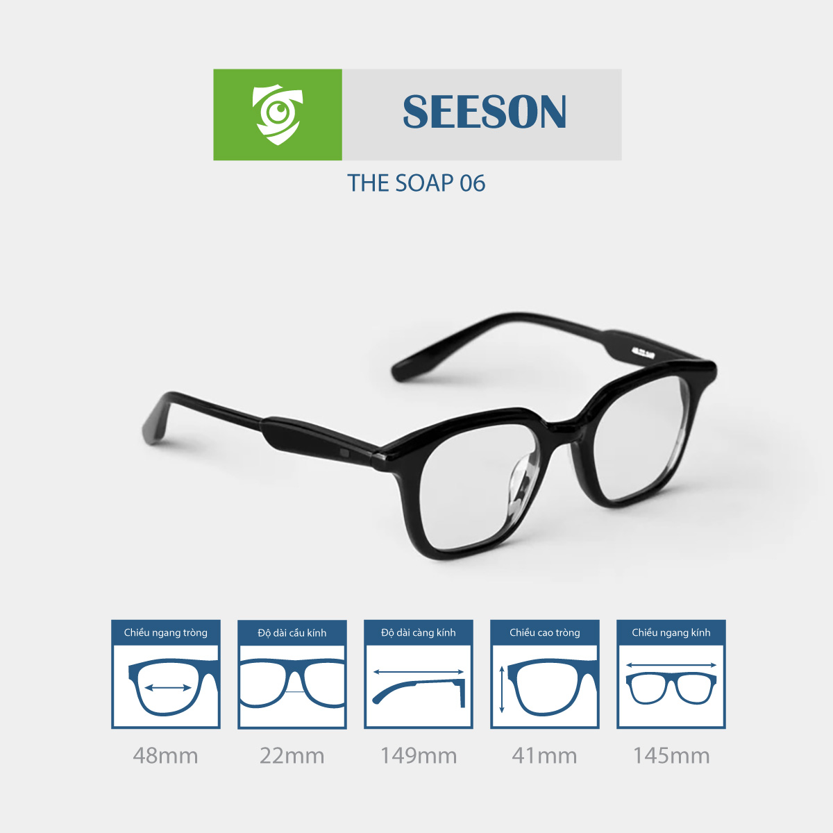 Gọng kính SEESON THE SOAP 06 - Ảnh 9
