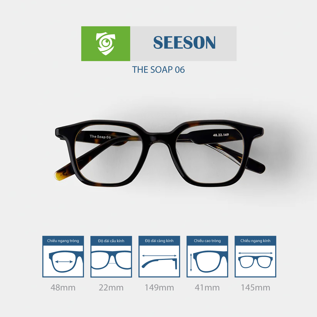 Gọng kính SEESON THE SOAP 06 - Ảnh 7