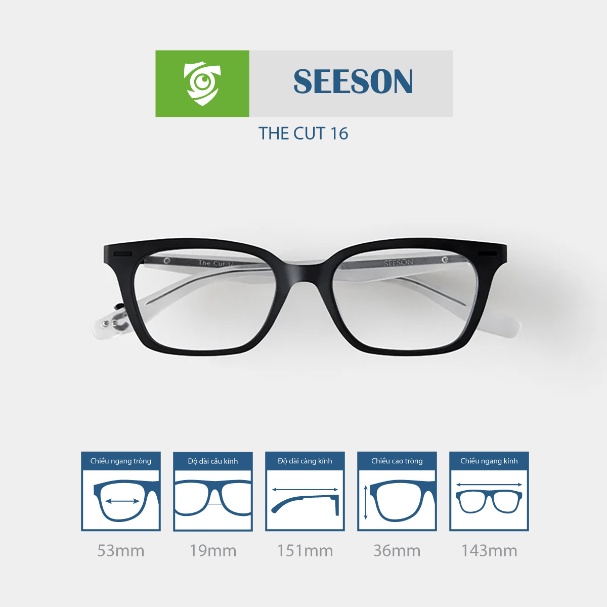 Gọng kính SEESON THE CUT 16 - Ảnh 1