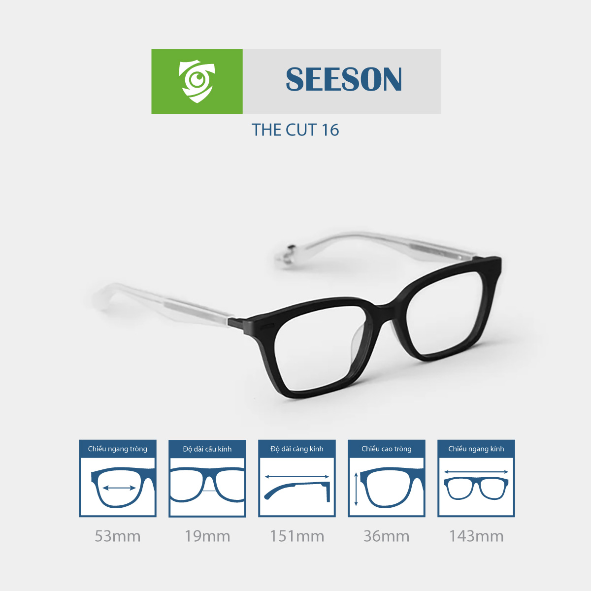 Gọng kính SEESON THE CUT 16 - Ảnh 2