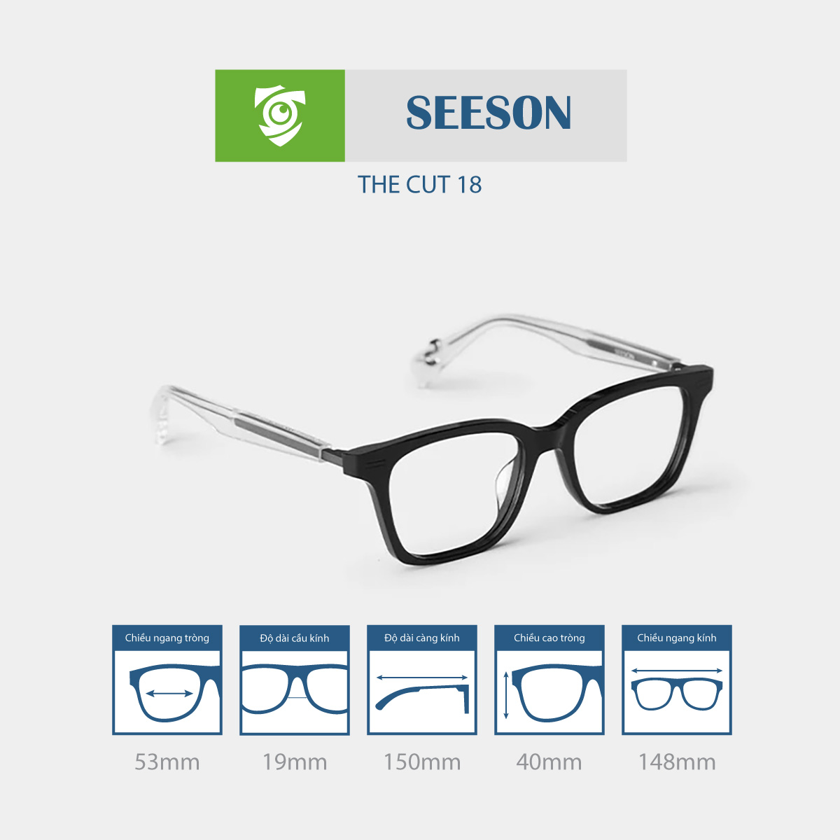 Gọng kính SEESON THE CUT 18 - Ảnh 4